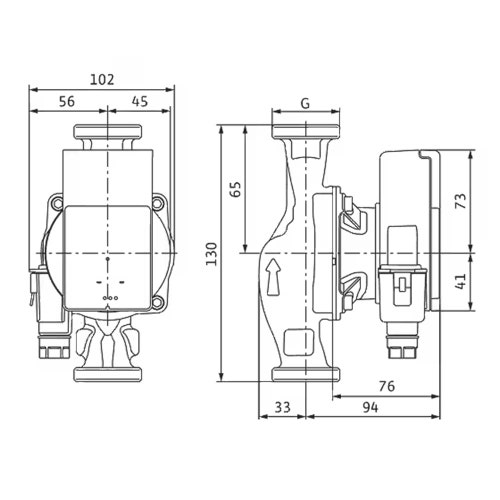 Immagine di Wilo ATMOS PICO 15/1-6 Pompa di circolazione con rotore bagnato, portata max 3 m³/h - prevalenza max 6.1 m, DN 15 4232692