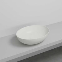 Immagine di Cielo ERA ECO SMALL bacinella ovale L.58 cm, senza foro per rubinetteria e senza troppopieno, colore talco finitura opaco BAECO58TL
