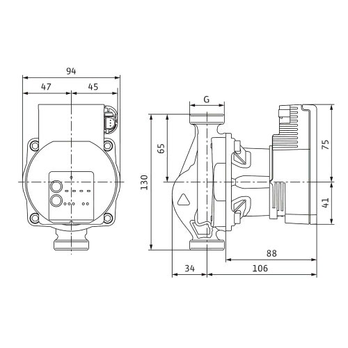 Immagine di Wilo VARIOS PICO-STG 15/1-13 Pompa di circolazione con rotore bagnato, portata max 2.4 m³/h - prevalenza max 13.6 m, DN 15 4232746