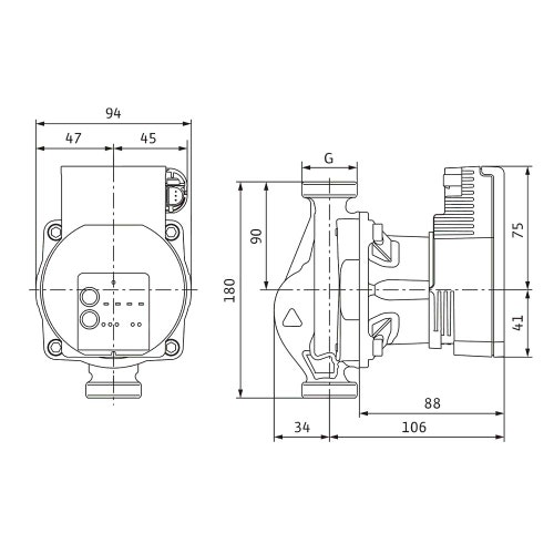 Immagine di Wilo VARIOS PICO-STG 15/1-13-180 Pompa di circolazione con rotore bagnato, portata max 2.4 m³/h - prevalenza max 13.6 m, DN 15 4232747