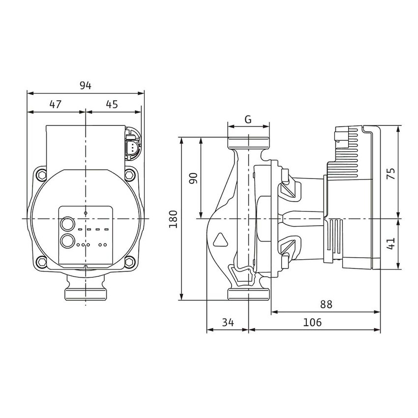 Immagine di Wilo VARIOS PICO-STG 15/1-13-180 Pompa di circolazione con rotore bagnato, portata max 2.4 m³/h - prevalenza max 13.6 m, DN 15 4232747