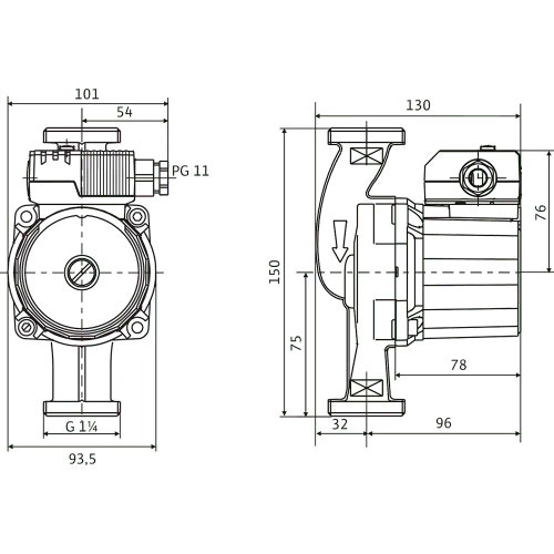 Immagine di Wilo STAR-Z 20/4-3 Pompa di circolazione con rotore bagnato, portata max 3.7 m³/h - prevalenza max 4.7 m, DN 20 4081193