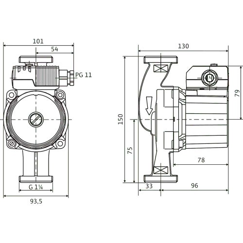 Immagine di Wilo STAR-Z 20/5-3 Pompa di circolazione con rotore bagnato, portata max 4.4 m³/h - prevalenza max 5.2 m, DN 20 4081198