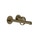 Gessi ANELLO miscelatore lavabo a parete P.21 cm, senza scarico, finitura antique brass 63383#713