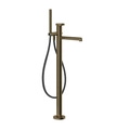 Immagine di Gessi ANELLO miscelatore vasca da terra, senza corpo incasso, finitura antique brass 63328#713