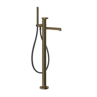 Immagine di Gessi ANELLO miscelatore vasca da terra, senza corpo incasso, finitura antique brass 63328#713
