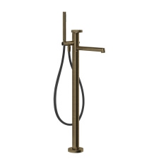 Immagine di Gessi ANELLO miscelatore vasca da terra, senza corpo incasso, finitura antique brass 63328#713