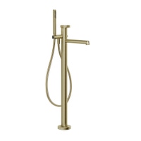Immagine di Gessi ANELLO miscelatore vasca da terra, senza corpo incasso, finitura brass brushed PVD 63328#727