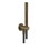 Immagine di Gessi SHOWER set doccia con presa acqua, doccetta anticalcare e flessibile, 150 cm, finitura antique brass 63329#713
