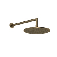 Immagine di Gessi SHOWER soffione a parete orientabile, Ø 25 cm, finitura antique brass 63348#713