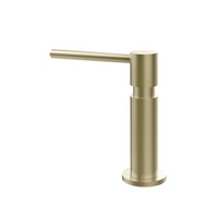 Immagine di Gessi Dispenser porta sapone da banco, con carica dall'alto, finitura warm brass brushed PVD 29651#727