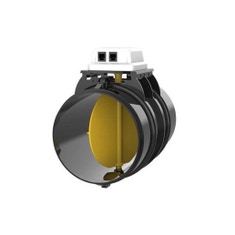 Immagine di Tecnosystemi SIRIO 2.0 POINT serranda circolare motorizzata a farfalla in plastica alimentatore incluso ø100  GAD300001