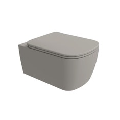 Immagine di Flaminia PLAY vaso sospeso P.52 cm, con sistema gosilent®, senza sedile, colore carbone finitura opaco PY118SCAR
