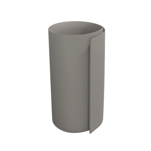 Immagine di Flaminia MONOROLL lavabo a colonna 44 cm a parete, senza troppopieno, colore cenere finitura opaco MR44PCEN