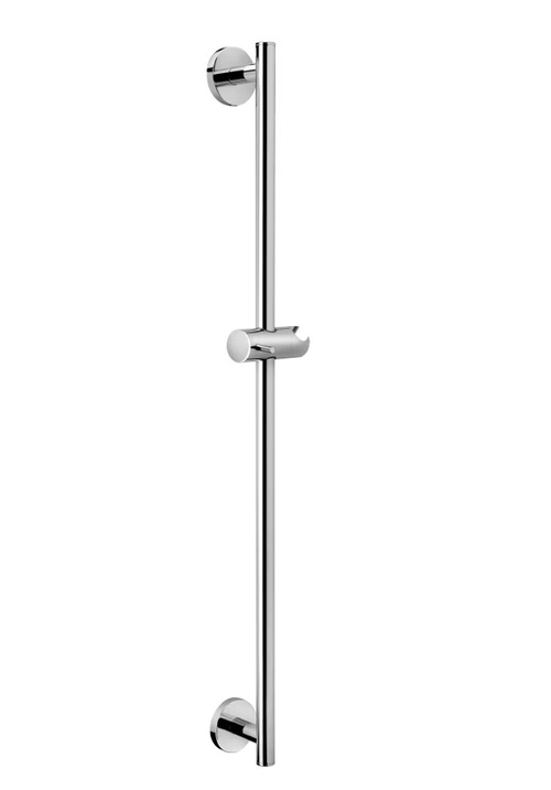 Immagine di Rubinetteria Paffoni rampa saliscendi RECORD/LIFE  H.75.5 cm, con supporto doccia scorrevole e supporti fissi in metallo, finitura cromo ZSAL116CR