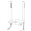 Immagine di Rubinetteria Paffoni TONDO set doccia ad incasso con doccetta master monogetto, supporto, presa acqua incorporata e flessibile 150 cm, finitura steel looking ZDUP094ST