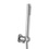 Immagine di Rubinetteria Paffoni TONDO set doccia ad incasso con doccetta master monogetto, supporto, presa acqua incorporata e flessibile 150 cm, finitura steel looking ZDUP094ST