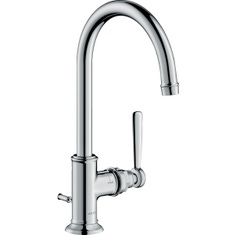 Immagine di Axor MONTREUX miscelatore monocomando lavabo 210 con maniglia a leva e salterello, finitura cromo 16517000