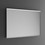 Immagine di Inda PIRANO EASY specchio L.160 H.80 cm con telaio in alluminio verniciato e luce frontale interno telaio, finitura grigio S920060SL