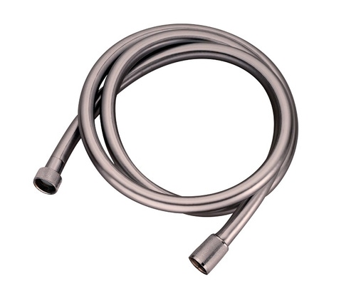 Immagine di Bossini  NOBU flessibile Cromolux retinato nylon 1/2” x 1/2” FF cono in acciaio inox INA001B00030004