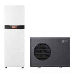 Immagine di LG THERMA V Premium R290 sistema idronico monofase composto da pompa di calore 7 kW e unità interna COMBI UNIT con accumulo 200 litri, 1 circuito HM071HF.UB40+HN20XAHY.NK1