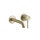 Gessi 316 FLESSA miscelatore lavabo a parete bocca lunga P.21 cm, senza scarico, finitura brass brushed pvd 54086#727