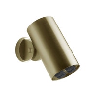 Immagine di Gessi SHOWER soffione doccia anticalcare a parete orientabile, con funzione multy-spray, Ø 7.9 cm, finitura brass brushed pvd 57201#727