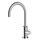 Bossini NOBU miscelatore lavabo H.32 cm, monoforo, con bocca girevole, a comando laterale, senza  scarico, finitura acciaio satinato INZ207000075005