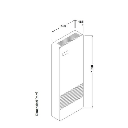 Immagine di FantiniCosmi ASPIRCOMFORT PRO X 380V unità VMC con pompa calore, portata massima 380 m³/h AP20069