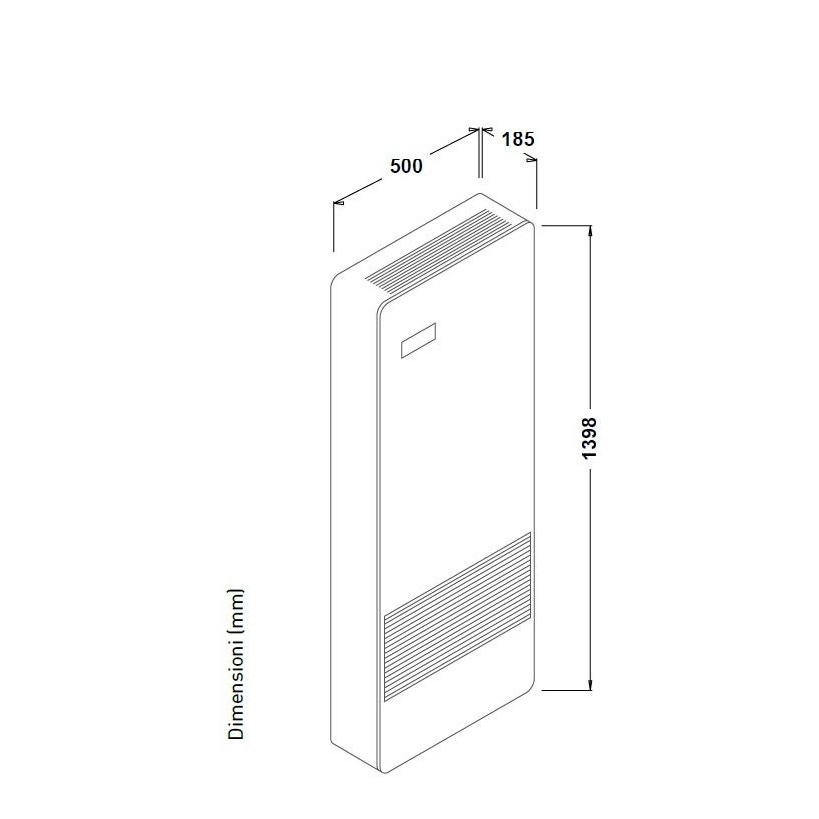 Immagine di FantiniCosmi ASPIRCOMFORT PRO X 380V unità VMC con pompa calore, portata massima 380 m³/h AP20069