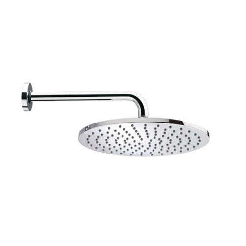 Immagine di Bossini COSMO soffione Ø 23 cm, in ottone, con braccio doccia orizzontale 35 cm, finitura nero opaco H71595H00073009