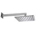 Immagine di Bossini COSMO soffione quadrato 23 cm, in ottone, con braccio doccia orizzontale 35 cm, finitura cromo H69597H00030009