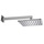 Bossini COSMO soffione quadrato 23 cm, in ottone, con braccio doccia orizzontale 35 cm, finitura cromo H69597H00030009