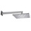 Immagine di Bossini COSMO soffione quadrato 23 cm, in ottone, con braccio doccia orizzontale 35 cm, finitura cromo H69597H00030009