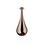 Immagine di Gessi GOCCIA soffione per doccia H.39 cm, anticalcare, installazione a soffitto, Ø 15.2 cm, finitura copper PVD 33751#030