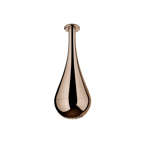 Immagine di Gessi GOCCIA soffione per doccia H.39 cm, anticalcare, installazione a soffitto, Ø 15.2 cm, finitura copper PVD 33751#030