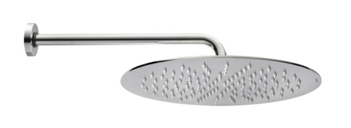 Immagine di Bossini TETIS soffione Ø 20 cm, in acciaio inox, con braccio doccia orizzontale 30 cm, finitura cromo H19870G00030009