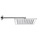 Bossini TETIS soffione quadrato 20 cm, in acciaio inox, con braccio doccia orizzontale 30 cm, finitura cromo H70873G00030009
