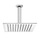 Bossini TETIS soffione quadrato 20 cm, con braccio doccia verticale 30 cm, finitura cromo H30873G00030009