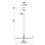 Immagine di Bossini TETIS soffione quadrato 25 cm, con braccio doccia verticale 30 cm, finitura cromo H30874G00030009