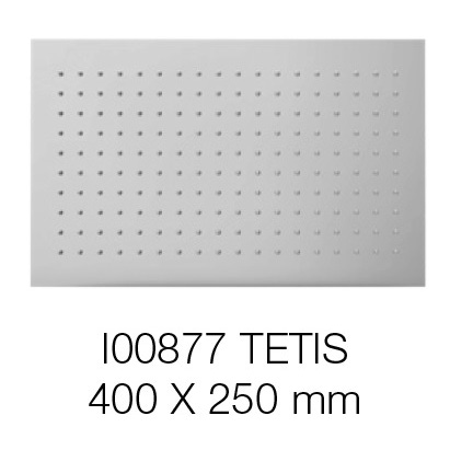 Immagine di Bossini TETIS soffione 40x25 cm, con braccio doccia orizzontale 35 cm, finitura cromo H70877H00030009