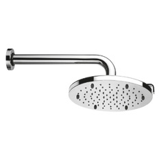 Immagine di Bossini NEBULIZAIR 2 soffione Ø 22 cm, in ottone, con braccio doccia orizzontale 30 cm, finitura cromo H71625G00030009