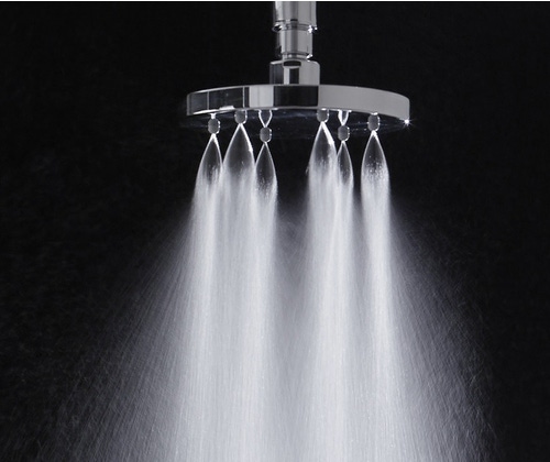 Immagine di Bossini NEBULIZAIR soffione Ø 14 cm, in ottone, con braccio doccia orizzontale 30 cm, finitura cromo H19620G00030009