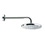 Immagine di Bossini OKI soffione Ø 25 cm, con braccio doccia orizzontale 30 cm, finitura cromo H71410G00030009
