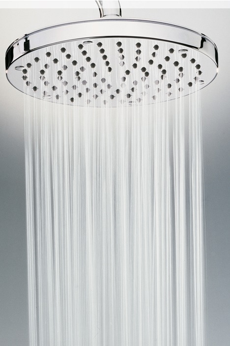 Immagine di Bossini OKI soffione Ø 25 cm, con braccio doccia orizzontale 30 cm, finitura cromo H71410G00030009