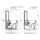 Immagine di Flaminia PLAY vaso monoblocco PLUS gosilent con scarico S/P, senza sedile, colore bianco finitura lucido PY116RS