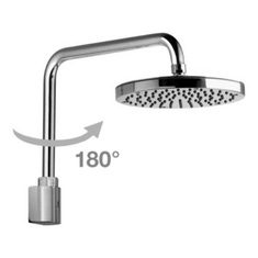 Immagine di Bossini OKI soffione Ø 25 cm, con braccio doccia girevole 30 cm, finitura cromo H59410000030009