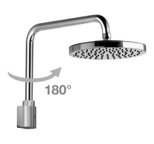 Immagine di Bossini OKI soffione Ø 25 cm, con braccio doccia girevole 30 cm, finitura cromo H59410000030009