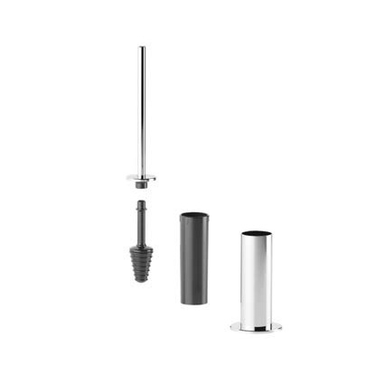 Immagine di Inda MY MINILOVE portascopino da appoggio con scovolo in silicone, finitura cromo AV514ZCR