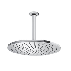 Immagine di Bossini COSMO soffione Ø 28 cm, in ottone, con braccio doccia verticale 30 cm, finitura cromo H30596G00030009